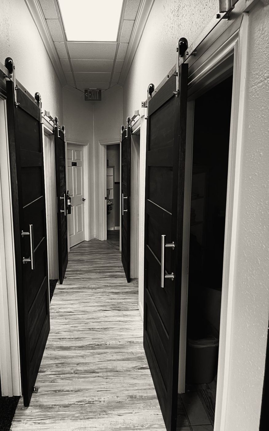 Treatment wing hallway at the Avondale-Haslet clinic